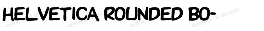 Helvetica Rounded bo字体转换